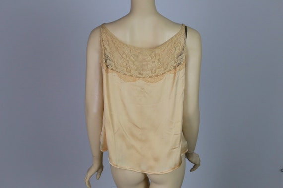 Antique Edwardian corset cover Chemise sheer peac… - image 2