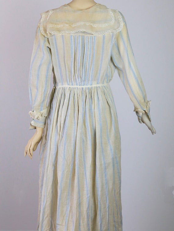 Antique Edwardian Dress turn of the century cotto… - image 9