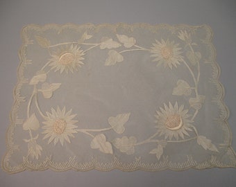 Antique floral Lace Runner