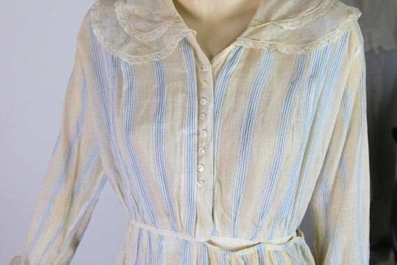 Antique Edwardian Dress turn of the century cotto… - image 7