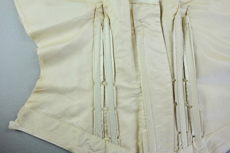 Antique dress bodice remnant silk button down bridal image 8