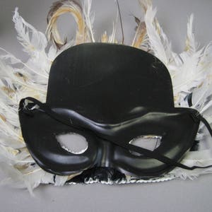 80s Masquerade mask party mask halloween mask mardi gras mask masquerade ball feather mask jeweled sequin mask image 2