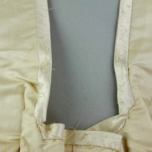 Antique dress bodice remnant silk button down bridal image 9