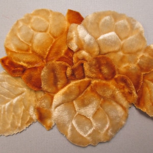 Vintage millinery flower antique velvet 1920s