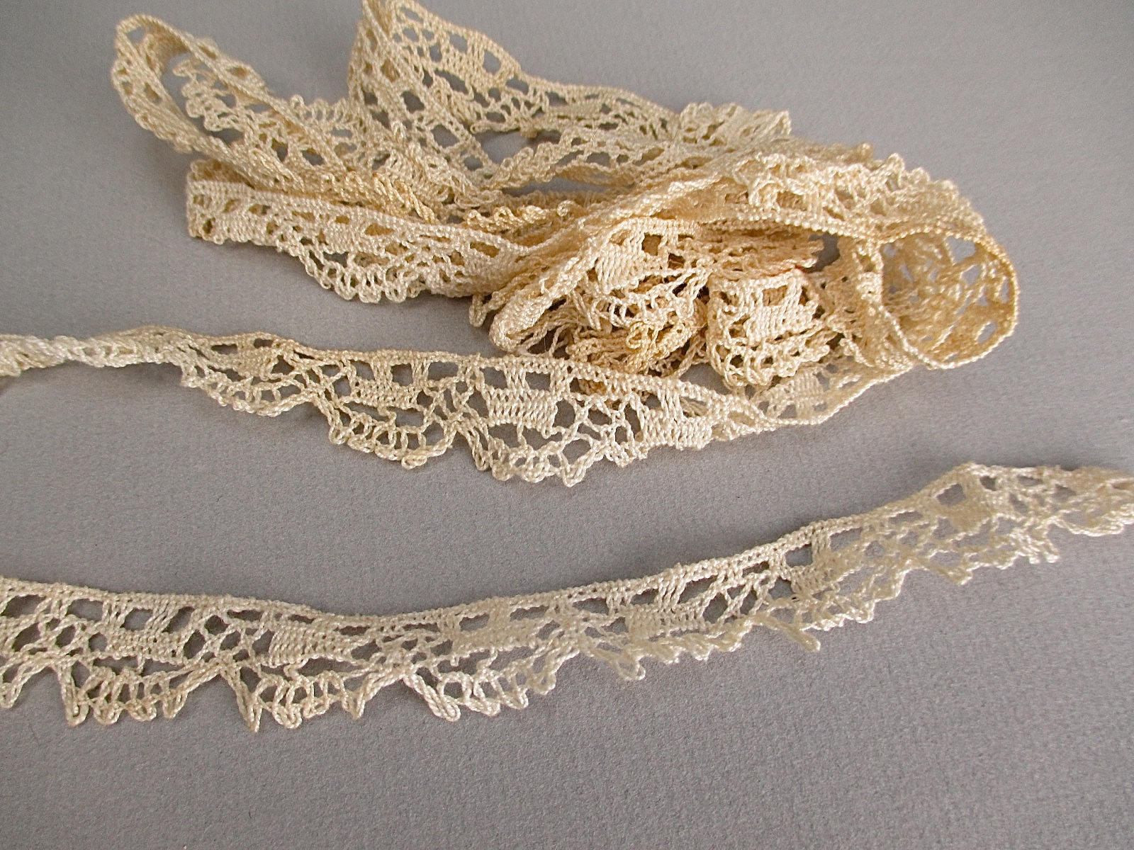Antique Bobbin Lace Trim Beading Yardage Early 1900s - Etsy