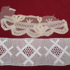Antique  Lace lot 2 pieces