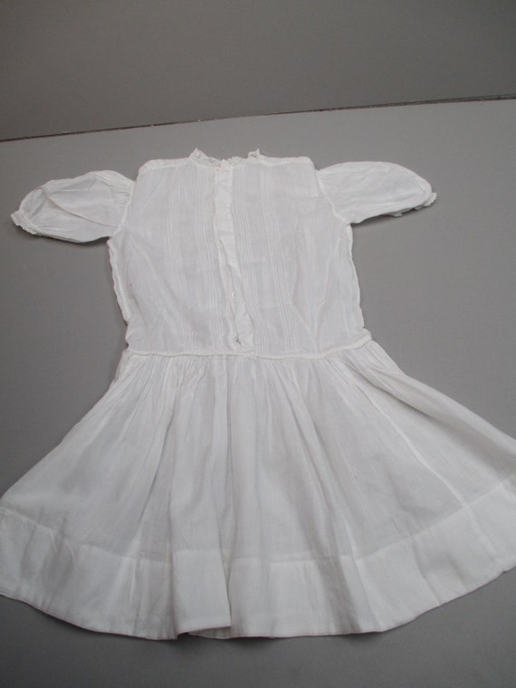 Girl Victorian dress white cotton embroidered 19t… - image 5