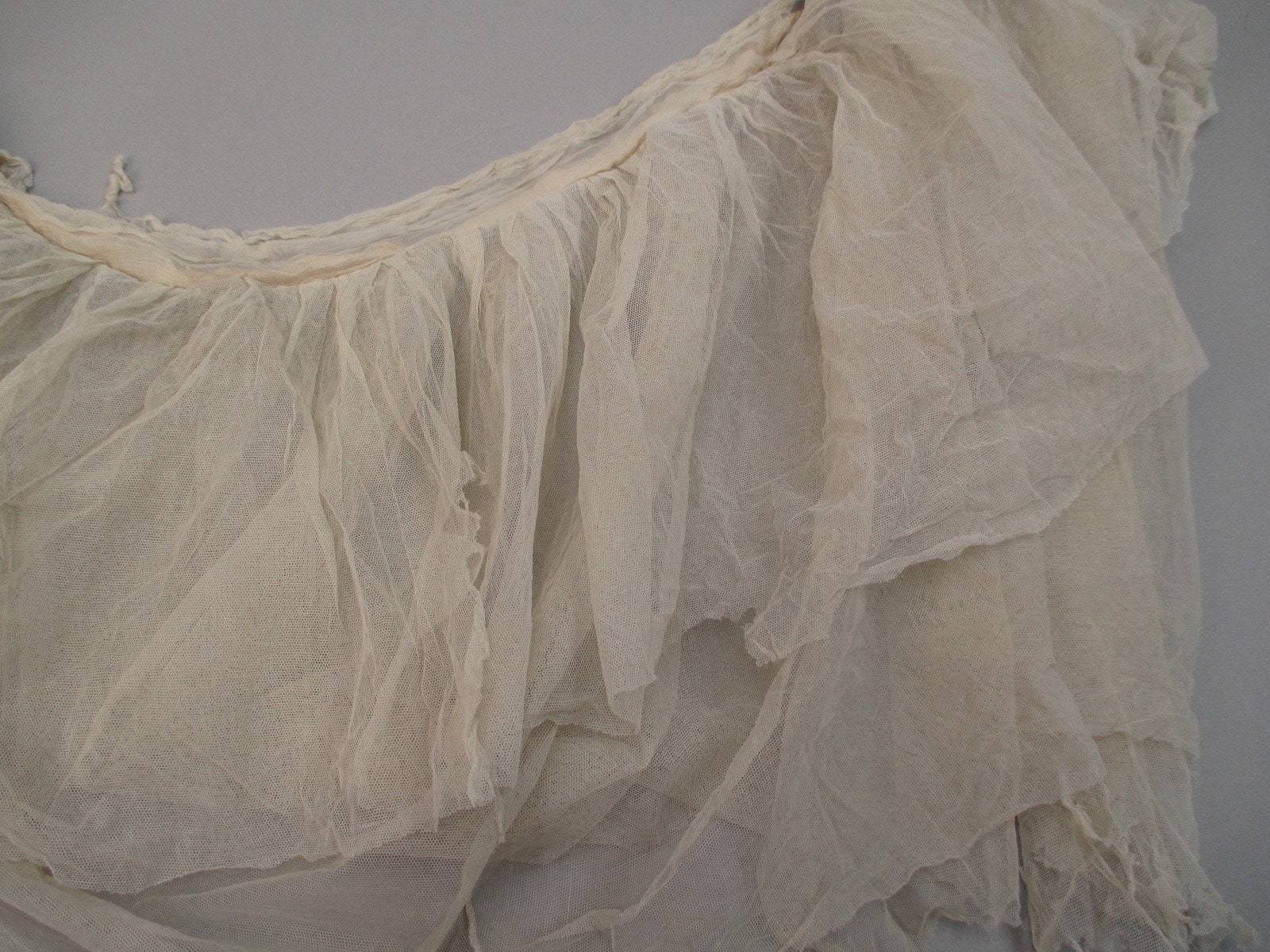 Antique Triple Tiered Net Ruffle - Etsy