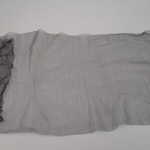 Antique black lace trim remnant Victorian