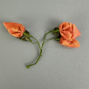 Antike rose Seide viktorianische Blumen trimmen