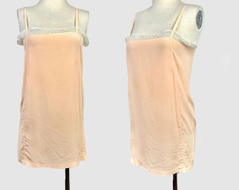 Sottoveste vintage in lingerie, sottoveste in seta anni '20, camicia da notte