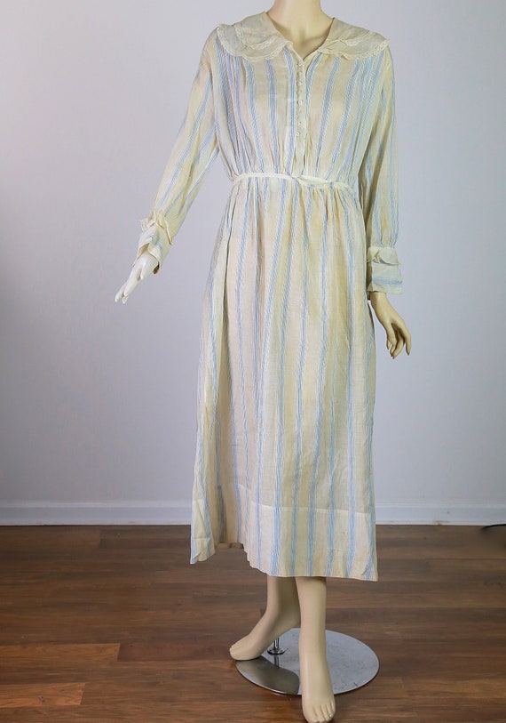 Antique Edwardian Dress turn of the century cotto… - image 2