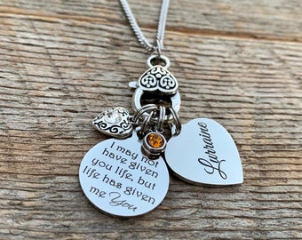 Adoption gifts, Step daughter gift, birthday gift, step daughter necklace, daughter in law, PERSONALIZED necklace, Build your own necklace,