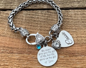 Personalized gift, Adoption gift, Step daughter gift, adopted, name bracelet, step daughter bracelet, I chose you, chosen, blended family