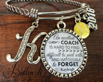 Coach gift, Team gift, softball coach, volleyball coach, soccer coach, Sports BRACELET,  Cheer Coach Jewelry, coach quote, cross country