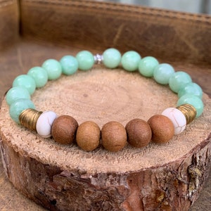 Bead jewelry, Bead bracelet, Gift for HER, Semiprecious bead, essential oil bracelet, Daughter gift, diffuser bracelet,