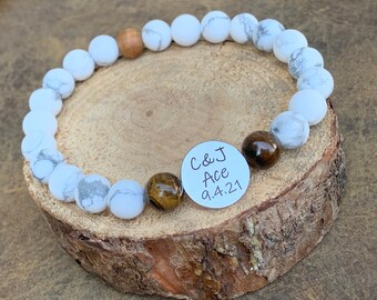 Engagement gift, Gift for HER, engagement party, bridal shower gift, destination wedding, Bead Bracelet wedding anniversary gift, girls trip