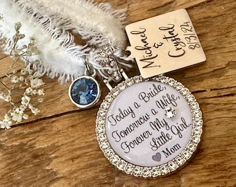 Wedding bouquet charm, Bridal shower gift, bridal bouquet charm, bridal bouquet charm, Wedding gift, BRIDE Gift daughter in law wedding gift