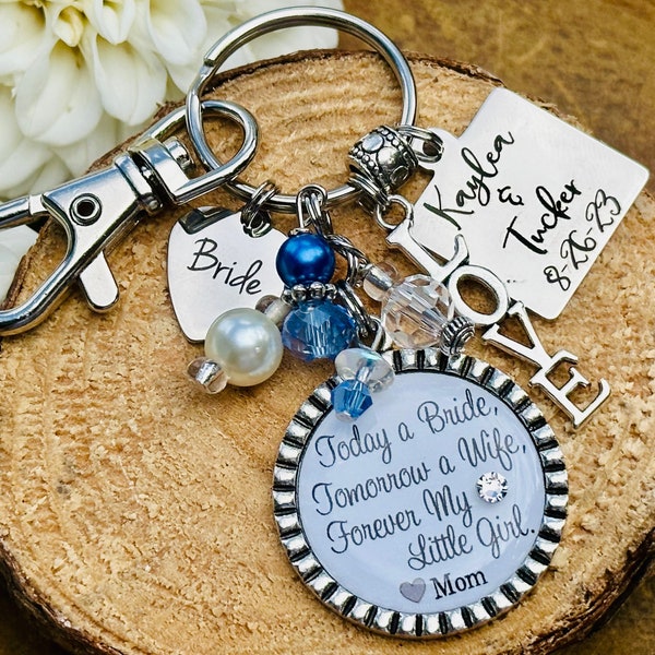 Daughter gift, something blue, something new, wedding bouquet charm, Bridal bouquet charm, wedding gift bride, bridal shower gift, love