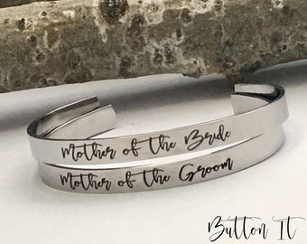 Mother of the GROOM gift, Mother of the Bride, Personalized cuff bracelet, Today a Groom Tomorrow a Husband, Mother in law, wedding keepsake