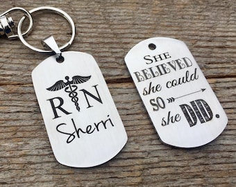 RN, PT, Rn gifts, BSN, nurse graduate, She believed she could, nurses week, leader, nurse preceptor, charge nurse, boss gifts, instructor