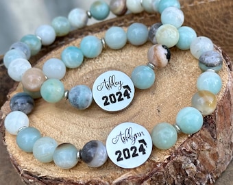 CLASS of 2024, GRADUATION gift, SENIOR 2024, Graduate bracelet, She believed she could so she did, grad, senior night, back to school