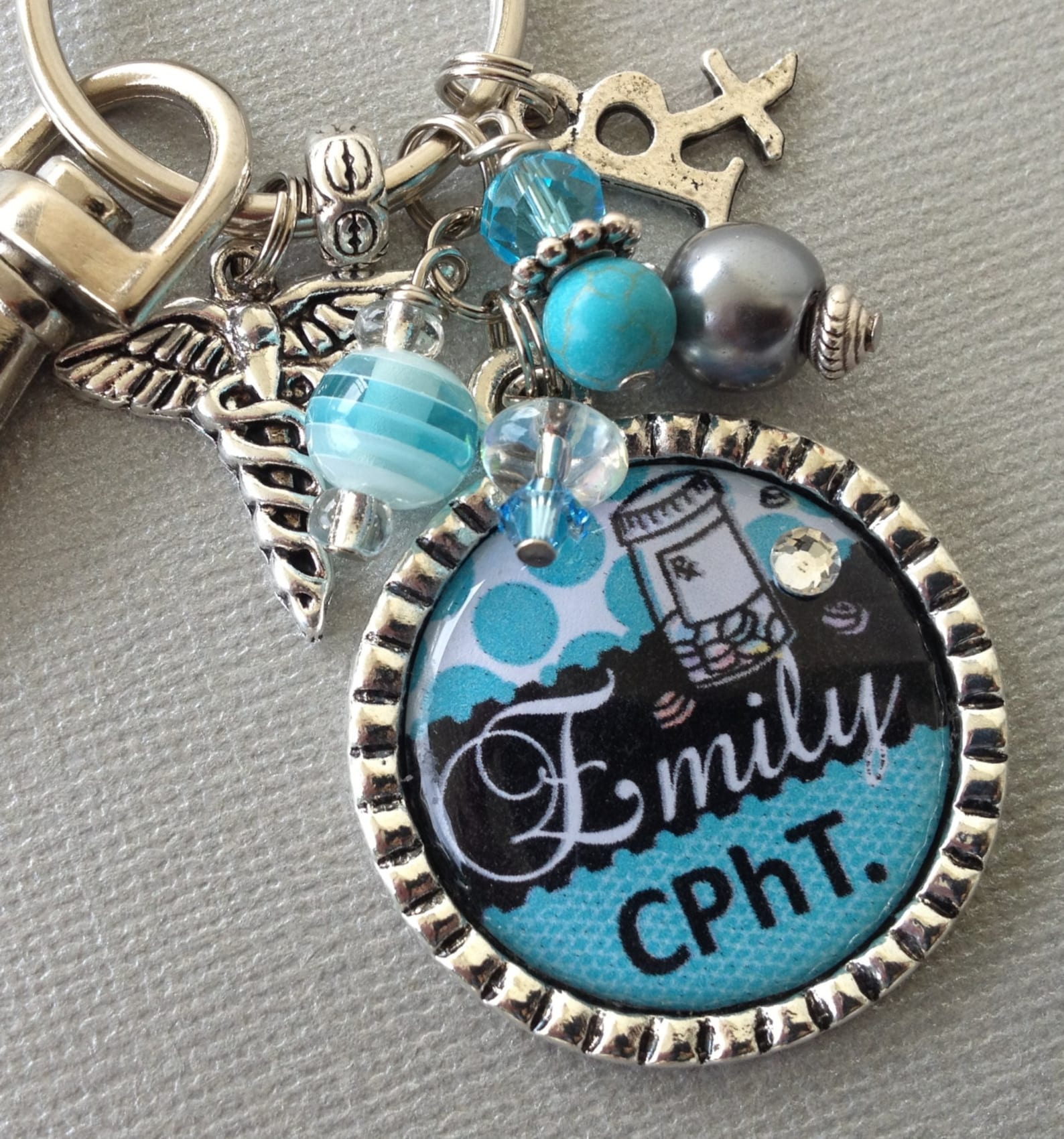 PHARMACIST keychain pharmacy technician instructor CPhT Etsy