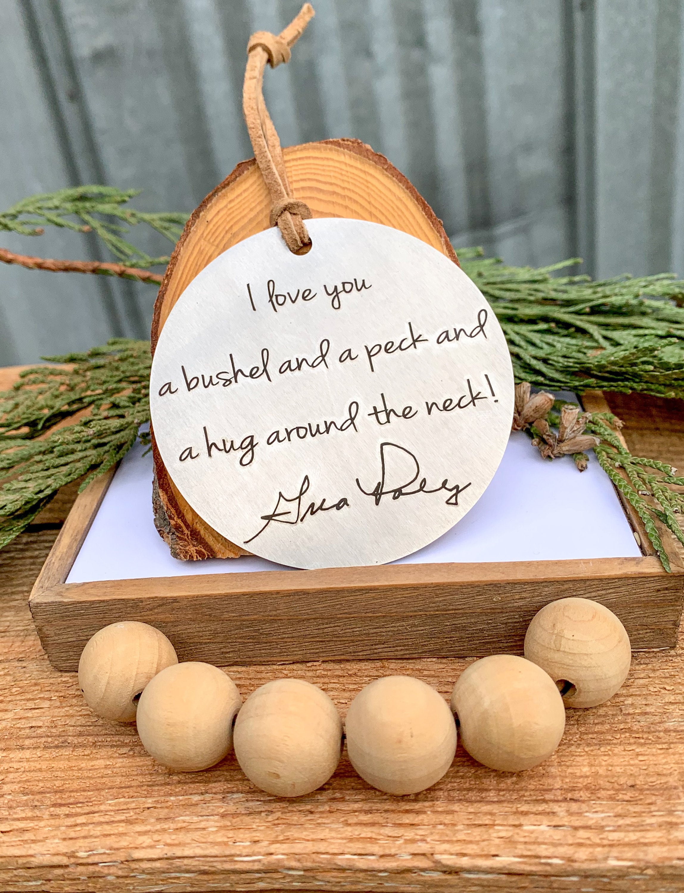 Christmas ornament Ornaments handwriting ornaments Etsy