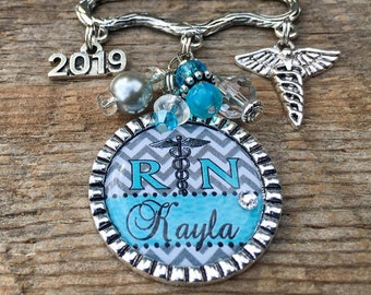 RN jewelry, Nursing Pinning Ceremony, Nurse Graduation, Custom gift, RN brooch, Nurse graduate, Class of 2026 caduceus RN pin, nurse jewelry