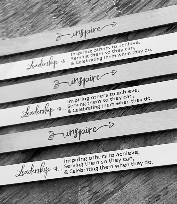 LEADERSHIP, leadership quotes, leader, leadership gifts, BOSS gifts, INSPIRATIONAL jewelry, conference gift, personalized cuff bracelet