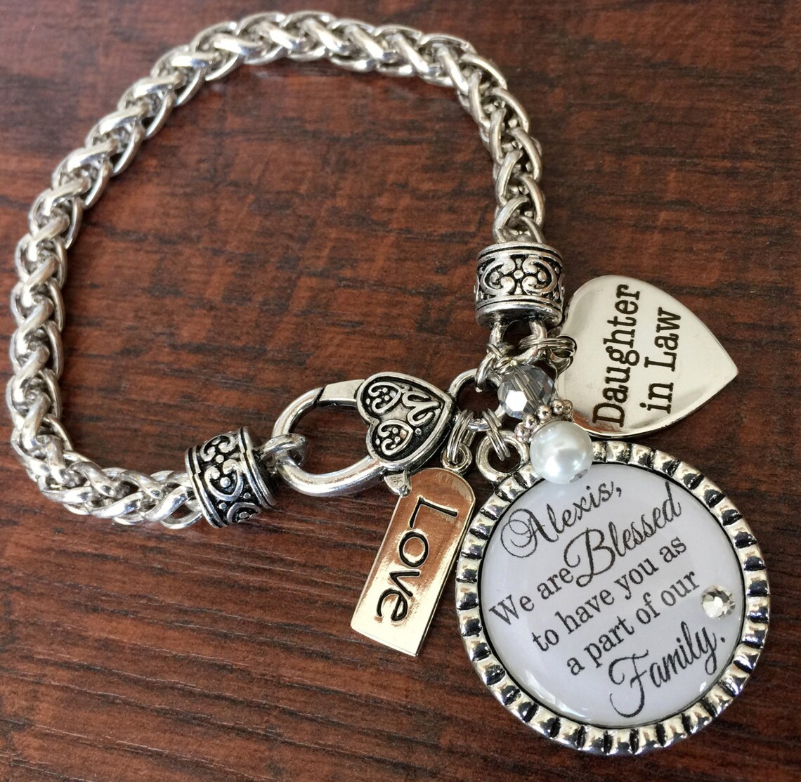 Mother Daughter Bracelet Personalized Wedding Mother Etsy