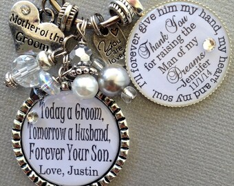 Mother of the groom gift, Personalized wedding, MOTHER of the BRIDE gift, man of my dreams, best friend and inspiration, today groom