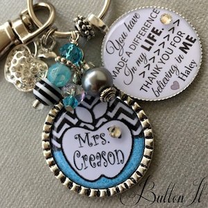 Teacher gift, end of year gift, Thank you for making a difference in my life, teacher appreciation,  PERSONALIZED custom gift