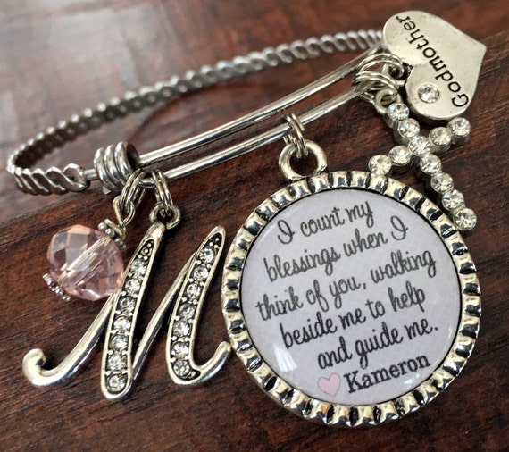 GODMOTHER gift Godmother bracelet Personalized jewelry | Etsy