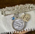 Bridal bouquet charm, Today a bride, Something BLUE, Daughter wedding gift, something blue pin, Wedding bouquet charm, daughter gift, bride