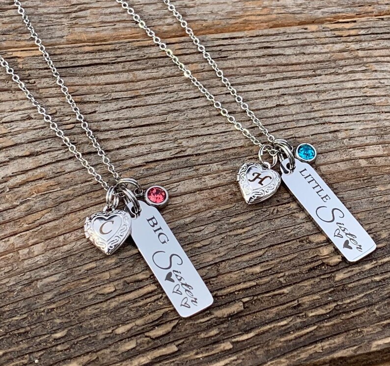 Daughter Necklace Heart Locket Locket Necklace Personalized Etsy