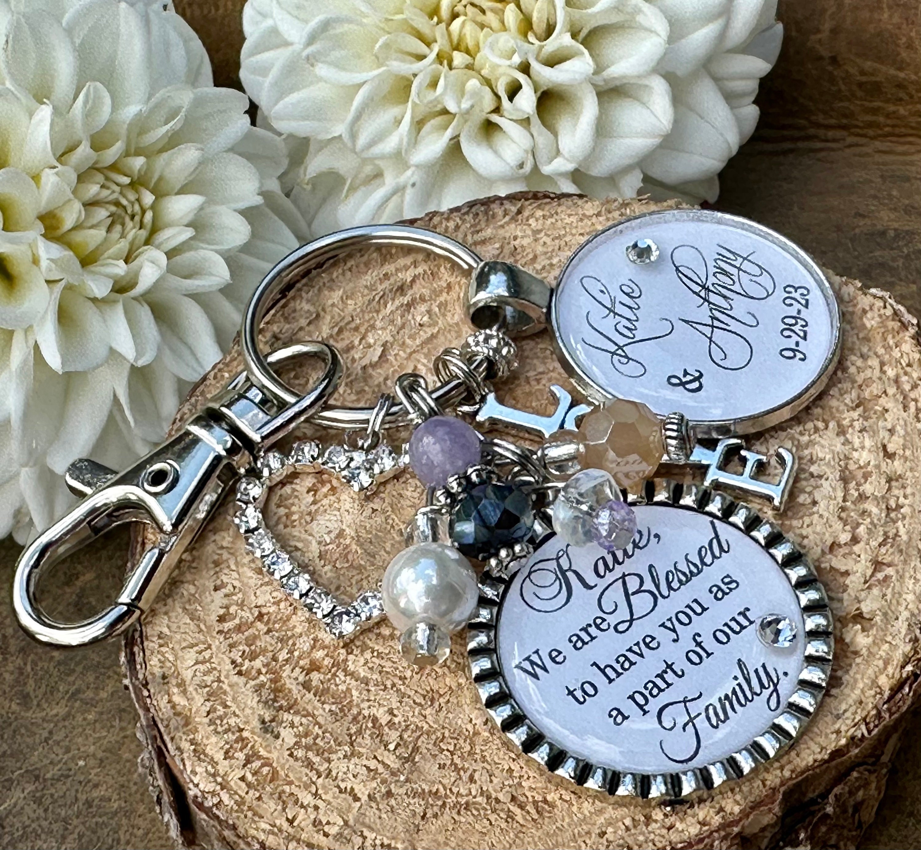 Daughter in Law Gift Bridal Bouquet Charm PERSONALIZED