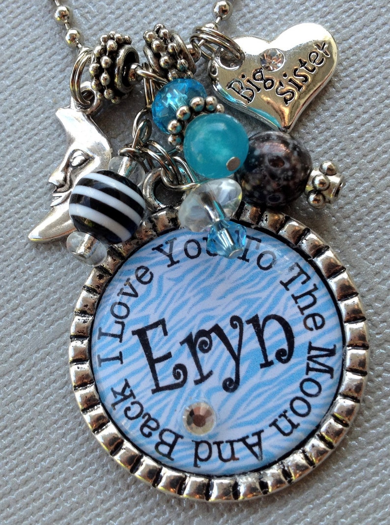PERSONALIZED Big Sister Gift I Love You to the Moon and Etsy