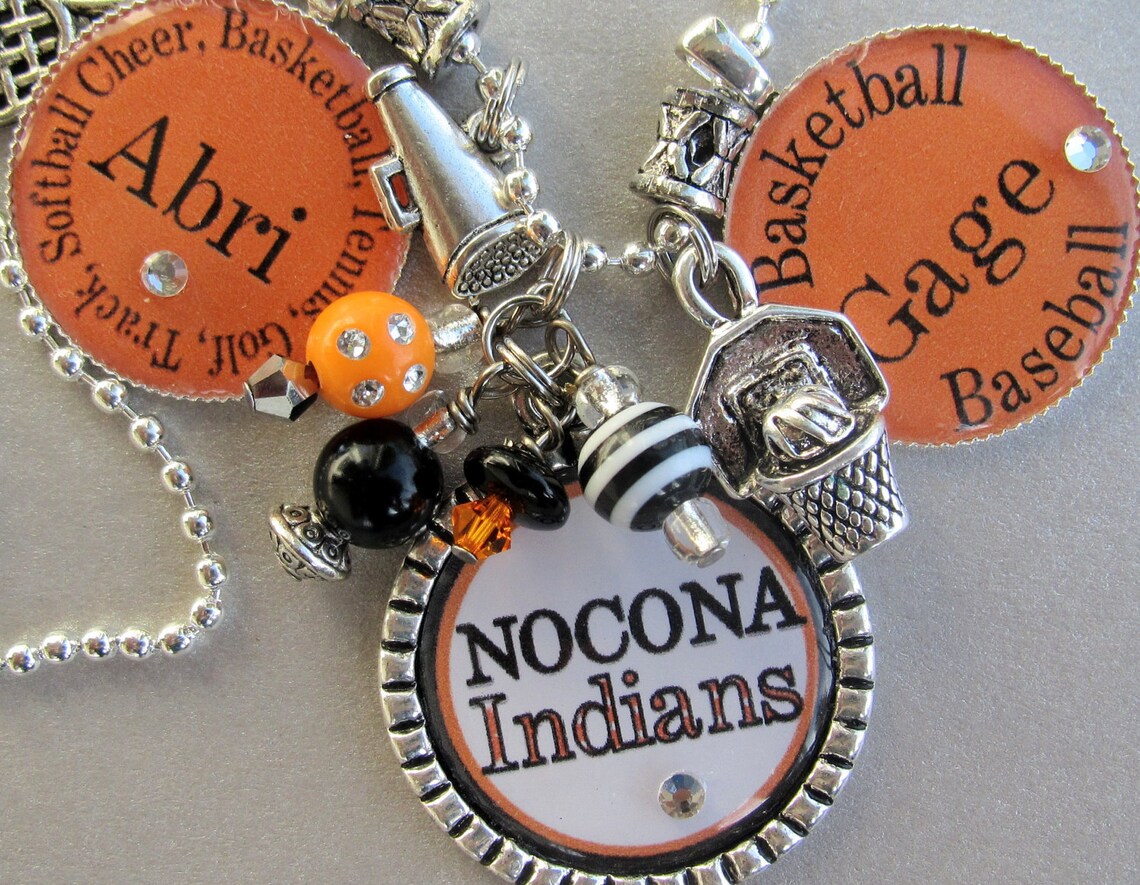 Sports Mom Necklace Personalized Custom Sports Jewelry Etsy