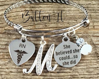 RN gifts, Nurse, Nurse graduation gift, She Believed she could so she did, Nurse Graduate, Class of 2025, RT, PT, Pharmacist, accomplishment