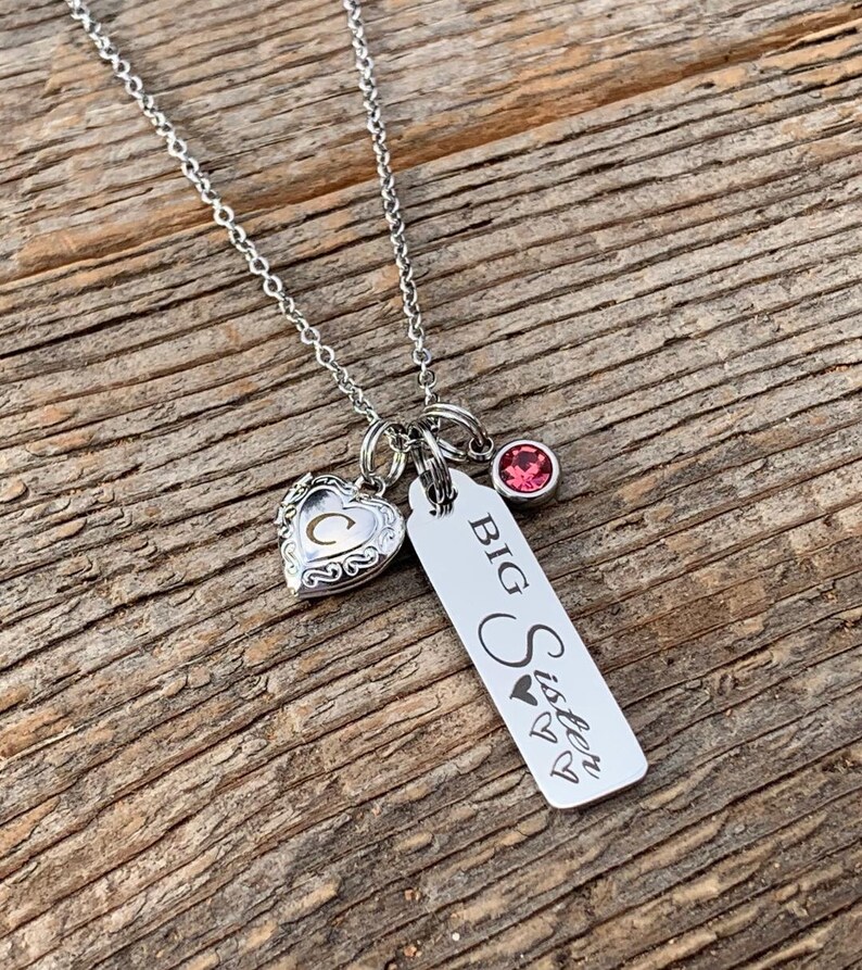 Daughter Necklace Heart Locket Locket Necklace Personalized Etsy