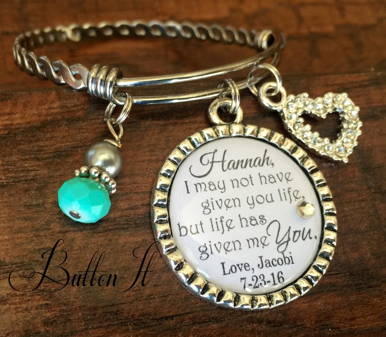 Step Daughter Gift Personalized Bracelet Wedding Gift Step | Etsy