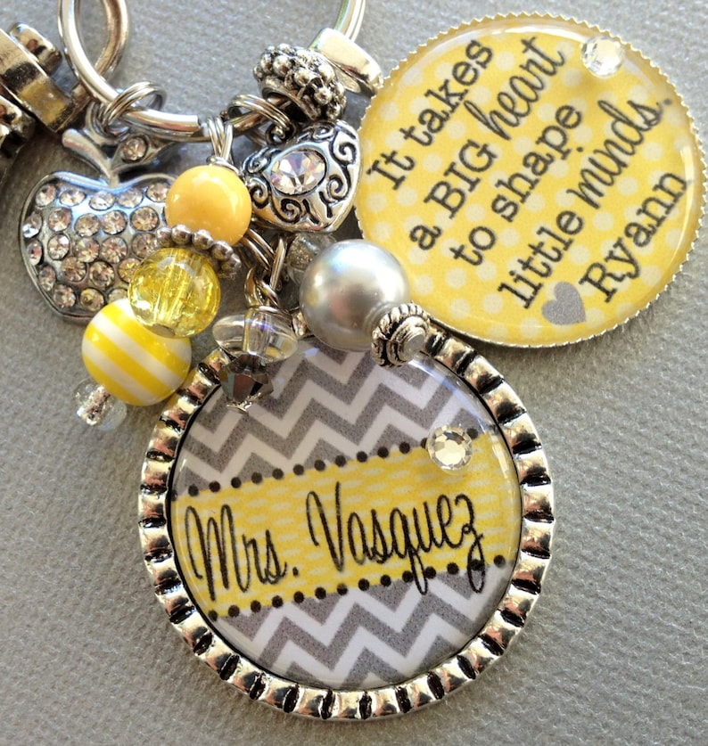 Teacher Gift PERSONALIZED Keychain Teacher Appreciation | Etsy