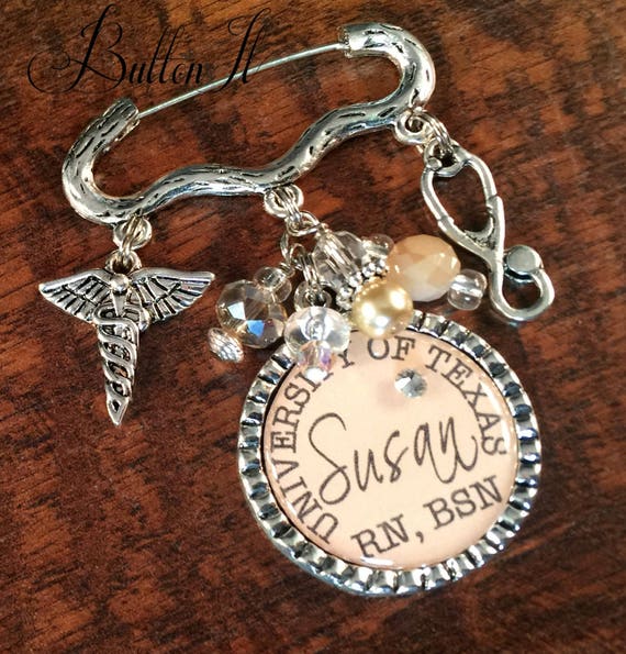 Nursing Pinning Ceremony, RN jewelry, Graduation, Custom gift, RN brooch, Nurse graduate, Class of 2026, caduceus BSN Rn, Lpn, Cna