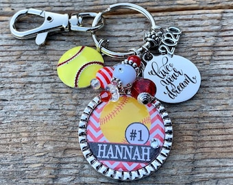 Personalized gift, senior 2026, Basketball, Sports Jewelry, Volleyball, Soccer, Softball, all stars, End of season, sports banquet, keychain
