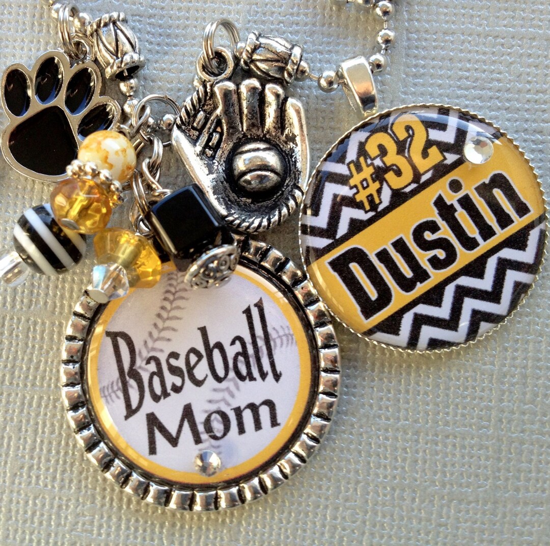 Baseball Mom Personalized Necklace Softball Mom Team Etsy