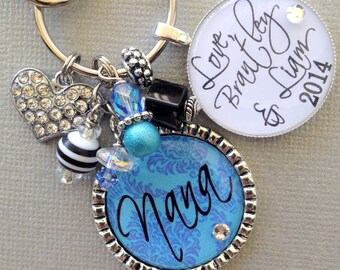 Joyería Nana, regalo de tía regalo PERSONALIZADO, joyería de la abuela, regalo de cumpleaños de la abuela, abuela, cuenta tus bendiciones