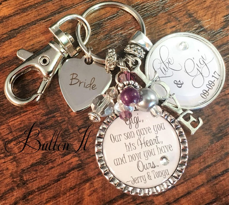 Future daughter in law gift wedding bouquet charm giving