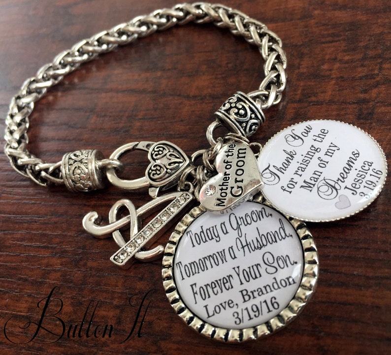 Mother of the BRIDE gift, Mother of the GROOM gift, PERSONALIZED jewelry, my best friend and inspiration, mother in law wedding keepsake image 2