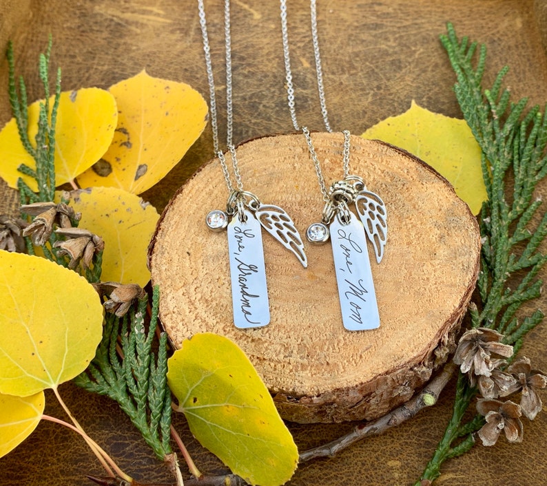 Handwritten Bar Necklace Custom Necklace Jewelry With Etsy